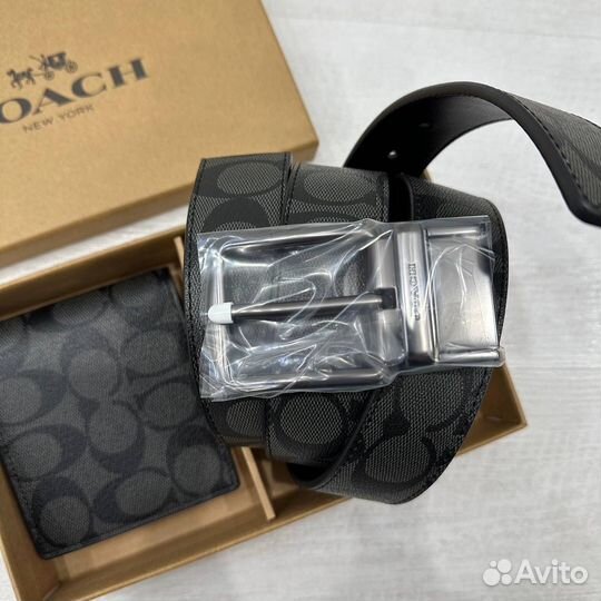 Coach мужской кошелек и ремень оригинал аутлет США
