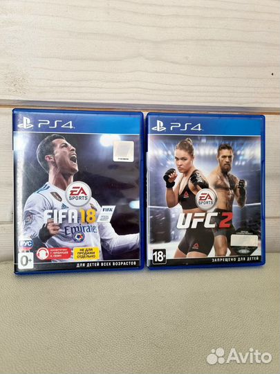 Комплект игр ps4 : UFC 2 и FIFA 18