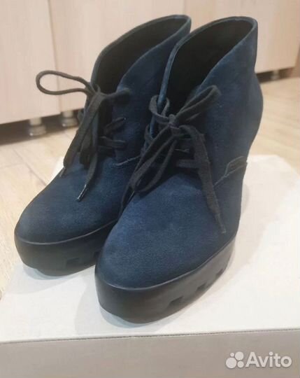 Ботильоны натуральная замша 39