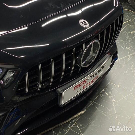 Решетка + диффузор с насадками Mercedes CLA 118