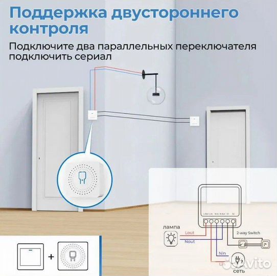 Умное Wi-Fi реле Tuya (mini SMART Switch 16A)