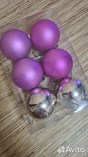 Набор ёлочных шаров 6 шт