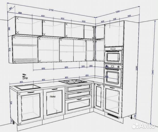 Кухонный гарнитрур напрямую от производителя