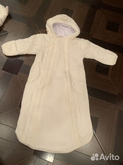 Конверт вязанный внутри хлопок