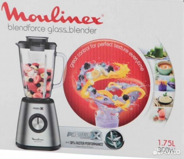 Блендер Новый стационарный Moulinex LM439D10