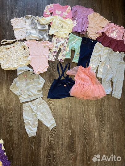 Пакет фирменной одежды на девочку 1-2 года