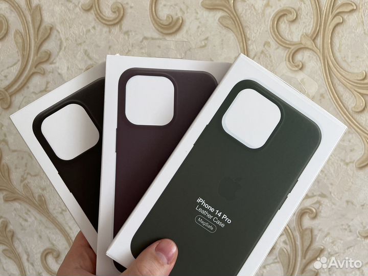 Кожаный чехол iPhone 13/14 Pro/ProMax