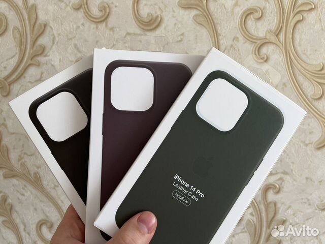 Кожаный чехол iPhone 13/14 Pro/ProMax