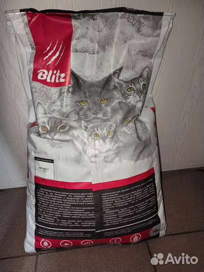 Корм для кошек Blitz