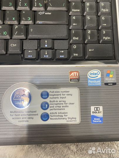 Ноутбук asus рабочий