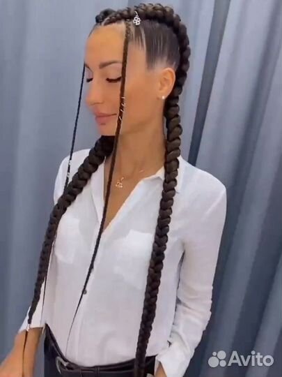 Африканские косички с канеколоном и без