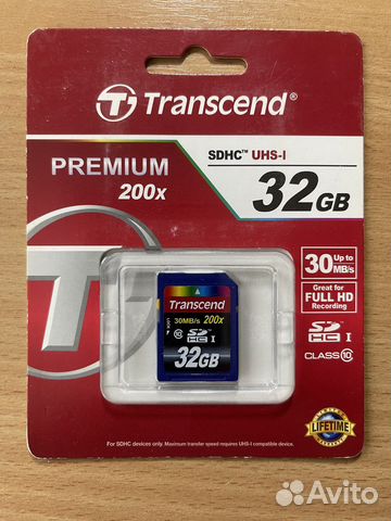 Карта памяти sdhc 32GB