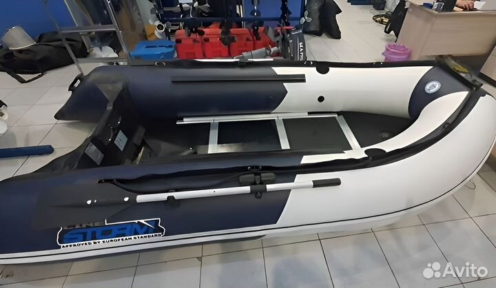 Лодка пвх Stormline Adventure Standard 380 бело-си