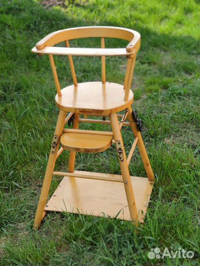 Стульчик для кормления раскладной дерево