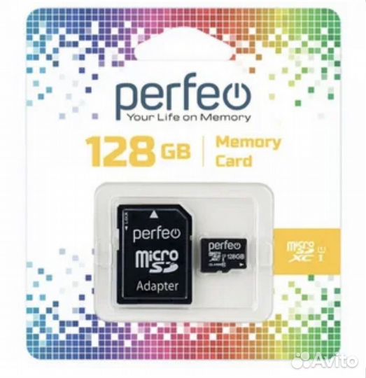 Карта памяти MicroSD 128 гб