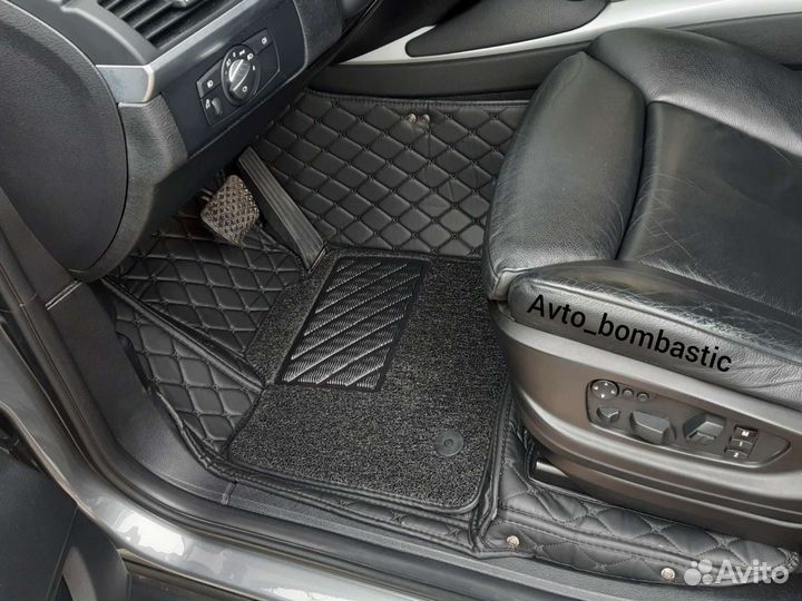 5D Ковры BMW X5 X6 X7 X3 - Черные Стандарт