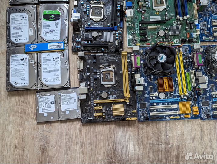 Куча комплектующих для пк лотом