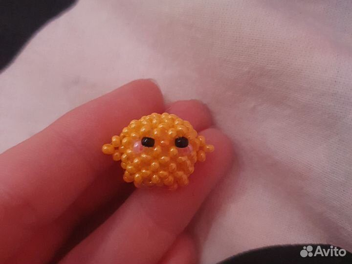 Амигуруми из бисера цыплёнок