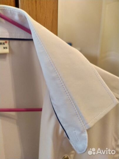 Рубашка белая школьная 164