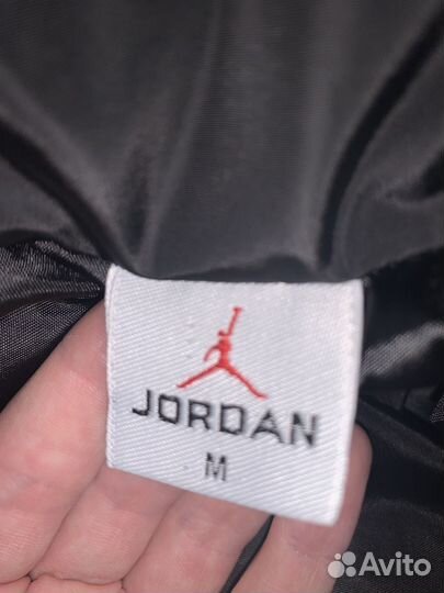 Пуховик supreme x jordan черный