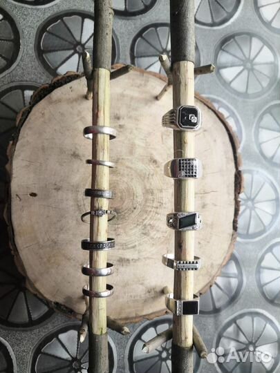 Серьги кольца серебро