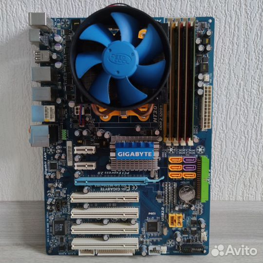 Комплект AM3 Socket: GA-M720-US3+Athlon X4 640+8gb