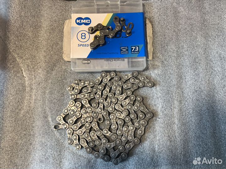 Передняя звезда Narrow Wide 36T Deckas+цепь KMC