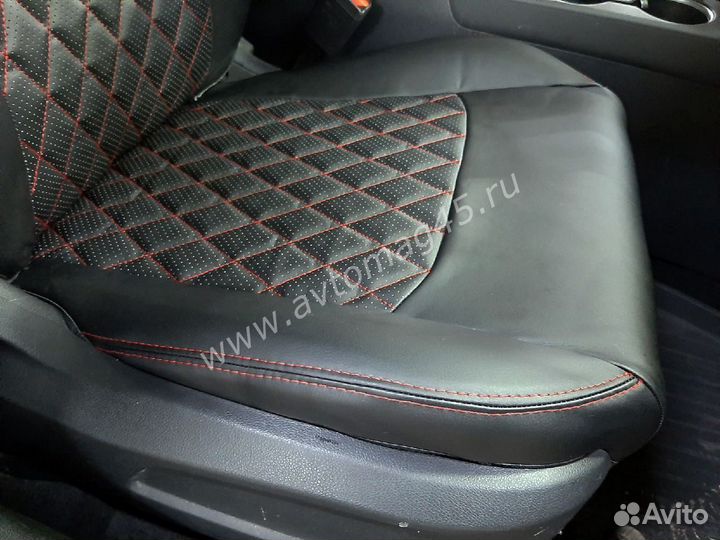 Авточехлы Kia Sportage с 2016г экокожа ромб