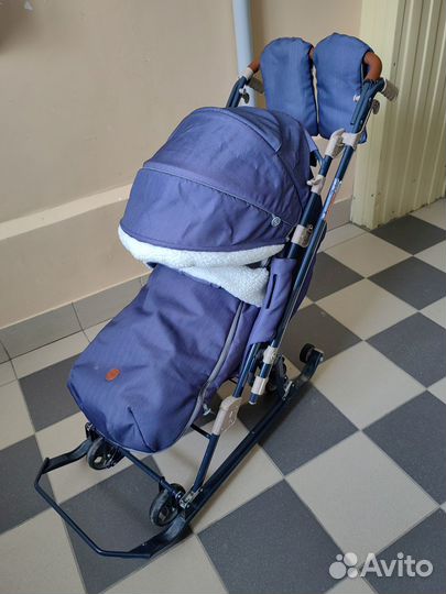 Детские санки коляска Ника 7.8