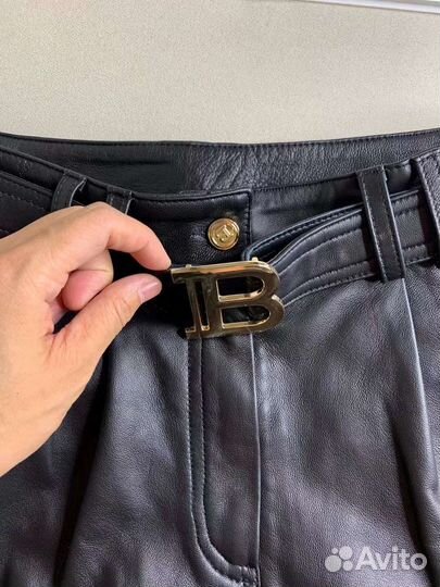 Кожаные шорты Balmain