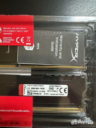 Kingston hyperx Fury ddr4 16gb 3200