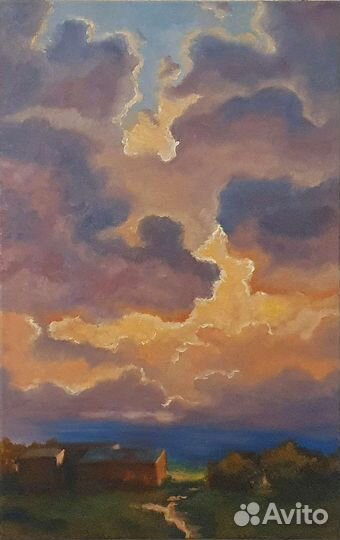 Картина маслом пейзаж 40х60