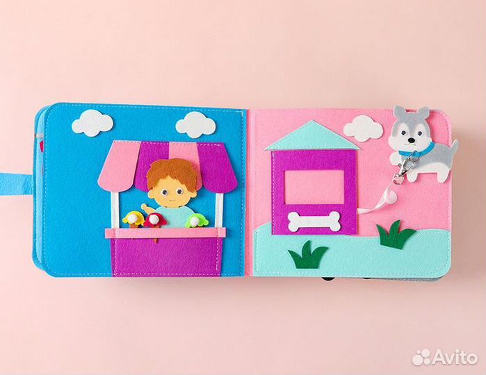 Развивающая книжка из фетра