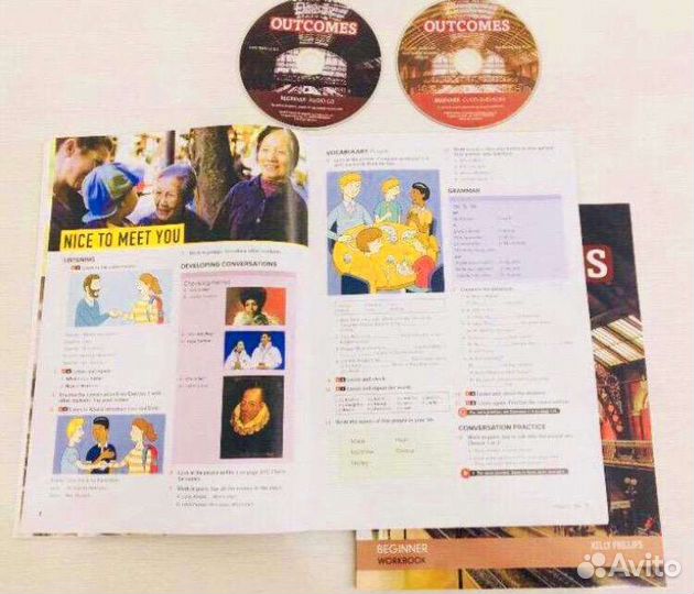 Outcomes Beginner, Elem, Pre, Inter, Upper, Advanc