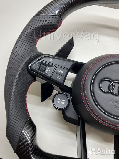 Руль Audi карбон в стиле TT/R8