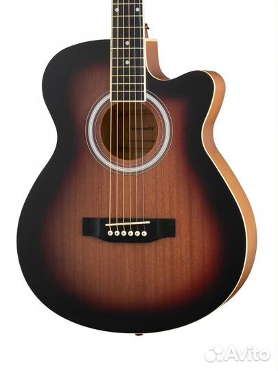 Акустическая гитара, с вырезом Naranda HS-4040-MAS