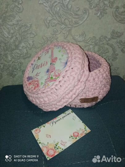 Корзинка -шкатулка, ручная работа