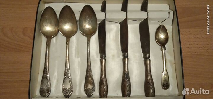 Столовые ножи зiш; Ножи мнц СССР мельхиор