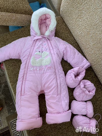 Зимний комбинезон для девочки