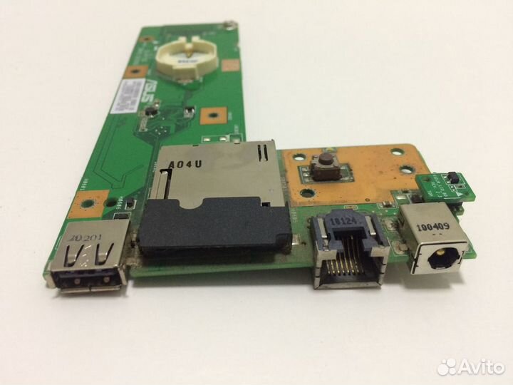 Плата USB+CardR+LAN+Power Asus K52D,K52J дефект