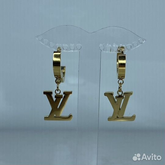 Серьги louis vuitton