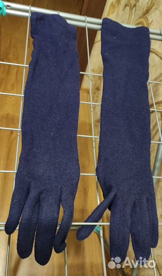 Перчатки женские шерстяные длинные