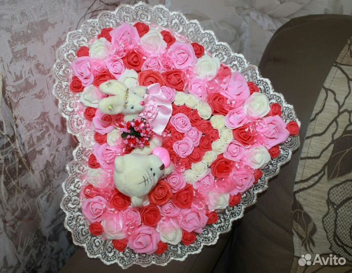 Букетик из мягких игрушек