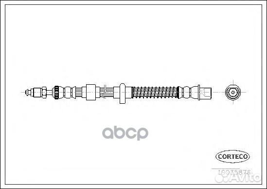 19035876 шланг тормозной задний левый Peugeot