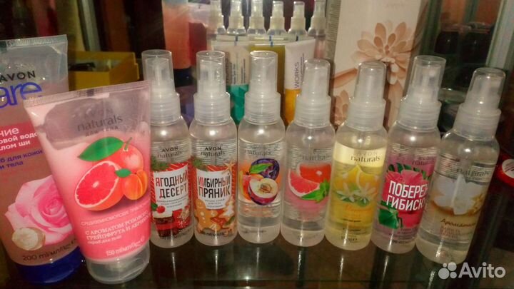 Спреи, гели, скрабы avon Эйвон