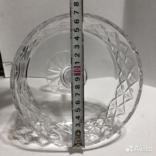 Конфетница на ножке хрусталь