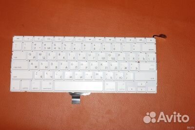 Клавиатура для Apple A1278 плоский Enter белая