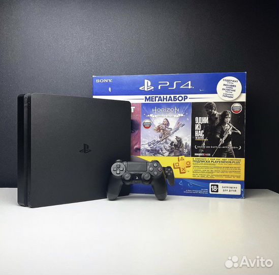 Sony PS4 Slim 1TB PlayStation 4 Slim + 40 Топ Игр
