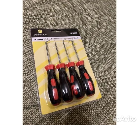 Набор для демонтажа сальников шило, крючки, 4 пр