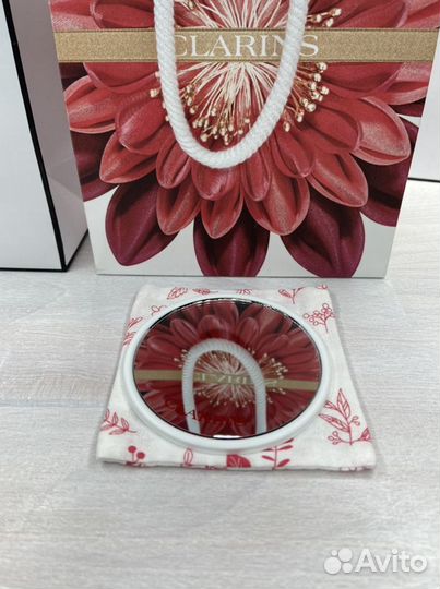 Clarins зеркало с чехлом